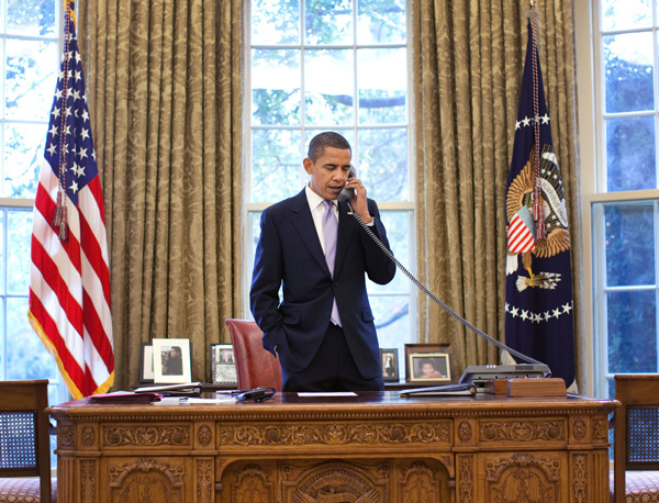 President Obama in the White House