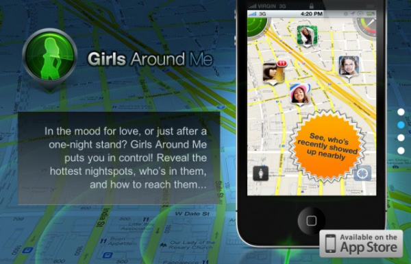 iPhone app Girls Around Me